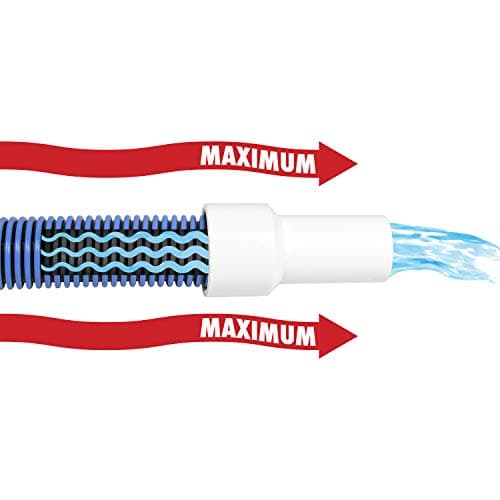 Poolmaster Manual Pool Vacuum Hose, 35 Ft x 1-1/2” for Inground & Above Ground Pools, Not for Automatic Cleaners, Kink-Free, Heavy Duty Pool Cleaner Hose with Swivel Cuff – Made in USA