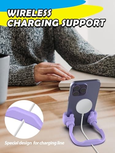 Stocking Stuffers for Teens Girls Boys Adults Cell Phone Stand: UPGRADE Adjustable Thumbs Up Lazy Phone Holder for Desk Cool Gadgets Fun Birthday Gift Ideas for Kids Teenager Women Gifts for Christmas