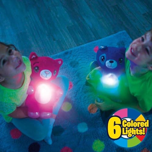 Ontel Star Belly Dream Lites, Stuffed Animal Night Light, Cuddly Blue Puppy - Projects Glowing Stars & Shapes in 6 Gentle Colors, As Seen on TV