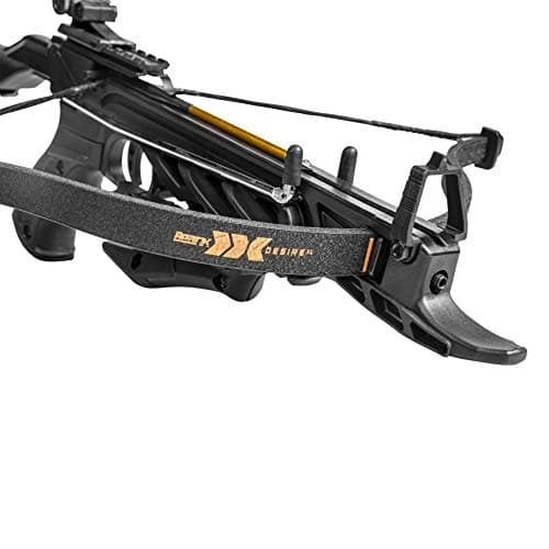 Bear X Desire XL Pistol Hunting Crossbow, Self-Cocking, Adjustable Stock up to 2.5", Compact Design, Includes 3 Premium Bolts, Dependable Accuracy