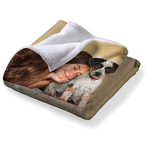 Custom Photo Blankets Using My Own Photo, Personalized Couples Gifts for Valentines Day Gifts for Him & Her