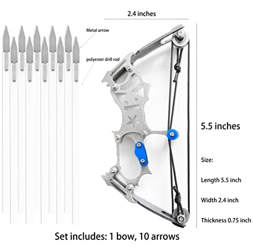 TIETHEKNOT Archery Bow Set Left and Right Hand Compound Bow Hunting Bow Metal Material Catapult RH/LH for Practice Archery