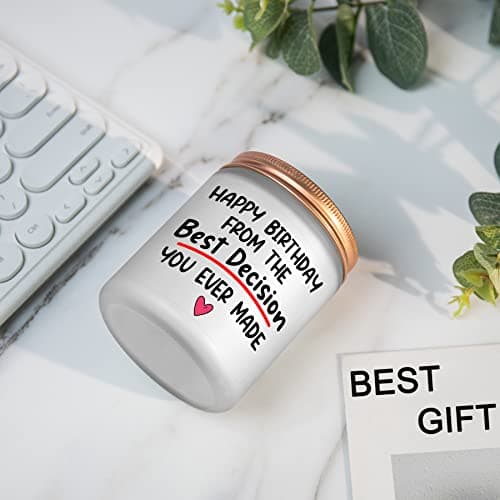 Funny Women Happy Birthday Gifts Ideas for Her Him Girlfriend from Boyfriend Her Him Birthday Gifts for Wife from Husband, 7Oz Lavander Scented Candles B0BF59J8K4