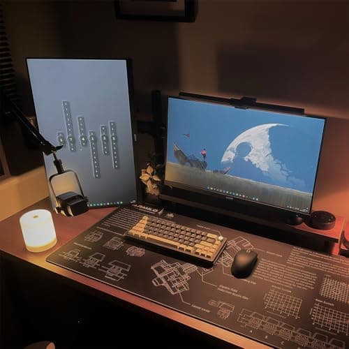 Kado Dual Monitor Setup - 2-Pack 22" 1920x1080 Computer Monitor 120Hz 105% sRGB Edgeless VESA Mount HDMI DisplayPort Office Gaming Built-in Speakers (E22 Gaming Dual Series)
