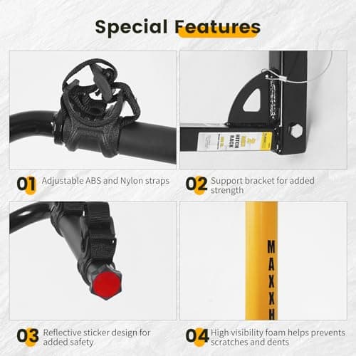 MaxxHaul 50025 Hitch Mount 2 Bike Rack For Cars, Trucks, SUV's, Minivans - 100 lb. Capacity