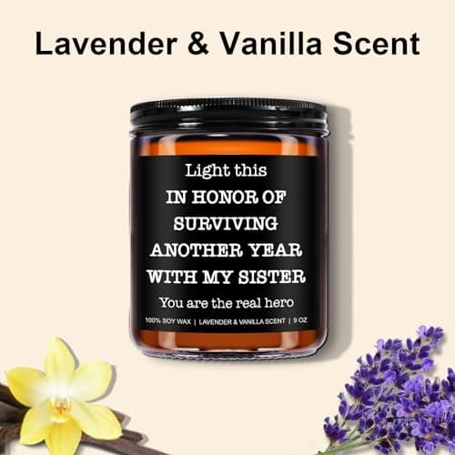 Funny Scented Candle - Brother in Law Gifts, Christmas, Stocking Stuffers, Birthday, Cool Gifts for Brother in Law, Best BIL - 9 oz Jar Candle, Soy Wax