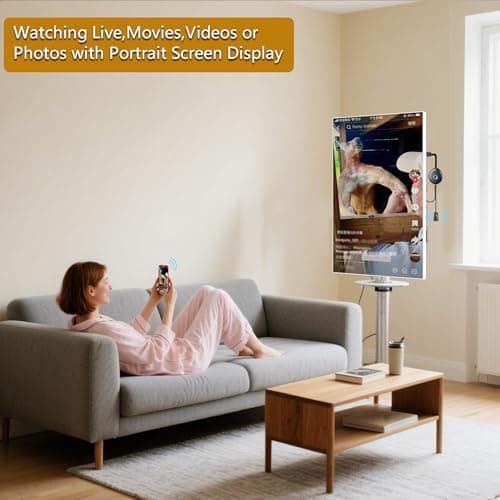 Wireless Display Adapter Designed for Multimedia Live Streaming Broadcast with Landscape/Portrait Screen Display Perfect for TikTok,YouTube,Amazon Live