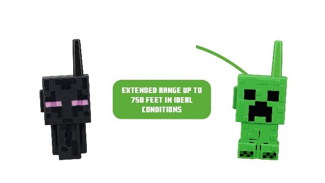 Minecraft Walkie Talkies for Kids, Static Free and Extended Range Indoor and Outdoor Toys for Kids (Minecraft)