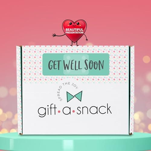 (45 Count) Greeting Card Feel Better Sweet Treats Gift Basket, Candies Chips Crackers Bars - Office Food Assortments Gift A Snack - Get Well Soon Snack Box Variety Pack Care Package B0BN96RG2S