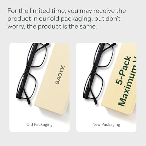 Gaoye 2.0 Professional Reading Glasses for Women for All Day - Computer Readers with Blue Light Protection - Value Pack