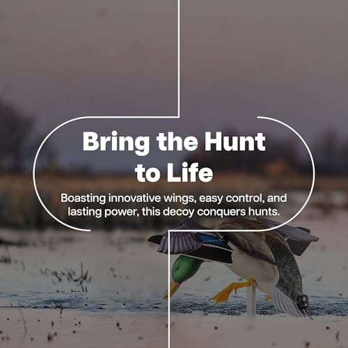 Avian-X Powerflight Smart Motion Mallard Spinning Wing Duck Decoy, Ideal for Hunting, Outdoor, Wasp, Deer, Bee Deterrent, Fake Call, Animal Scare
