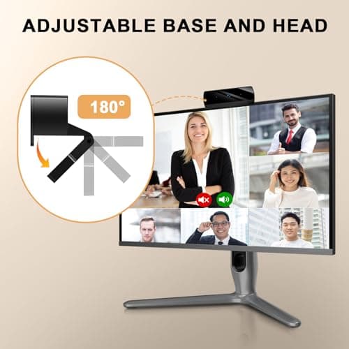 Diccik Webcam for PC, Full HD 1080P Video Calling, HD Light Correction, Works with Skype, Zoom, FaceTime, Hangouts, PC/Mac/Laptop/MacBook/Tablet