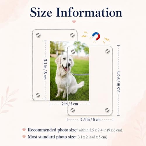 Gift for Boyfriend Husband Girlfriend Dad Car Decorations Interior Picture Holder, Car Visor Photo Clip Magnetic Frame Father's Day Personalized Photo Gifts Cute Car Decor Accessories 3.5 x 2.4 inch (1 PC) B0F5WR9324