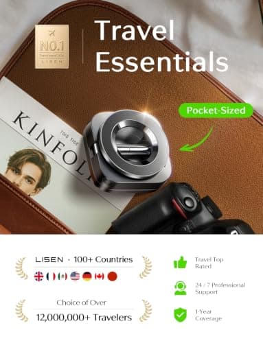 Phone Stand Hands Free MagSafe Travel Accessories Flying Long Flight International Travel Must Haves Gifts for Men LISEN Airplane Travel Essentials for Flying Airplane Phone Holder for Desk B0CKN1N2YH