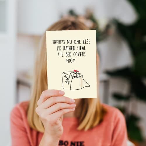 Cheerin Funny Anniversary Card with Envelope - Hilarious Greeting Card for Couples - Birthday Gift for Husband or Boyfriend from Wife or Girlfriend