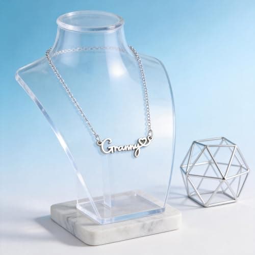 Granny Necklace Gifts for Women from Grandkids Granddaughter Happy Birthday Granny Gifts B0GVSGNRJV