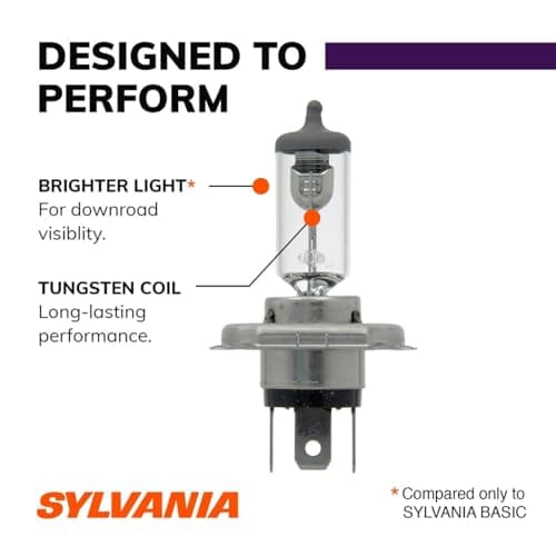 SYLVANIA - 9003 XtraVision - High Performance Halogen Headlight Bulb, High Beam, Low Beam and Fog Replacement Bulb (Contains 2 Bulbs)