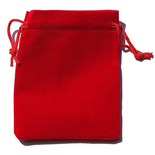 None Ultimate Naughty List Lump of Coal Christmas Surprise! Beautiful Plush Red Velvet Jewelry Bag Filled with Real Authentic Coal and Designer Gift Tag!
