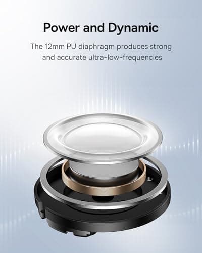 Baseus E20 True Wireless Earbuds, 12mm Drivers with Powerful Bass, 33H Long Playtime, IPX5 Water-Resistant, 2 ENC Mics for Clear Calls, Bluetooth 5.3 Headphones in-Ear Ear Buds