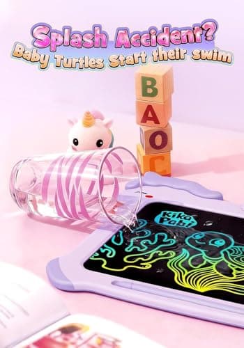 8.5 inch LCD Writing Tablet for Kids, Unicorn Toys Gifts for Girls Aged 3-5, Toddler Girl Kids Educational Travel Toy, Birthday Gift for 3 4 5 6 7 8 9 Year Old Girl (Purple) B0BG1NH1FN