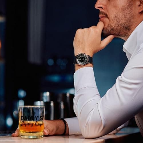 Christmas Birthday Funny Gag Gift Ideas for Expecting Father First New Dad - Bourbon Scotch Presents Christmas Dad Gifts for New Dad Boyfriend Husband Men from Daughter Wife B0CQBXCP93