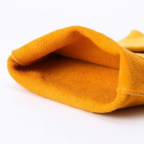 Acdyion Gardening Gloves for Women/Men Rose Pruning Thorn & Cut Proof Long Forearm Protection Gauntlet, Resistant Thick Cowhide Leather Work Garden Gloves