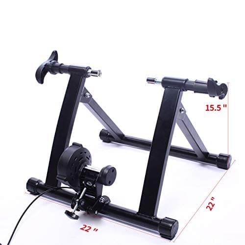 BalanceFrom Bike Trainer Stand Steel Bicycle Exercise Magnetic Stand with Front Wheel Riser