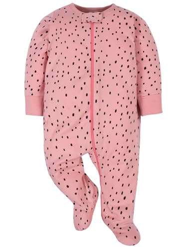 Gerber Baby Girls 4-Pack Sleep 'N Play Footie B08BV2XMG7