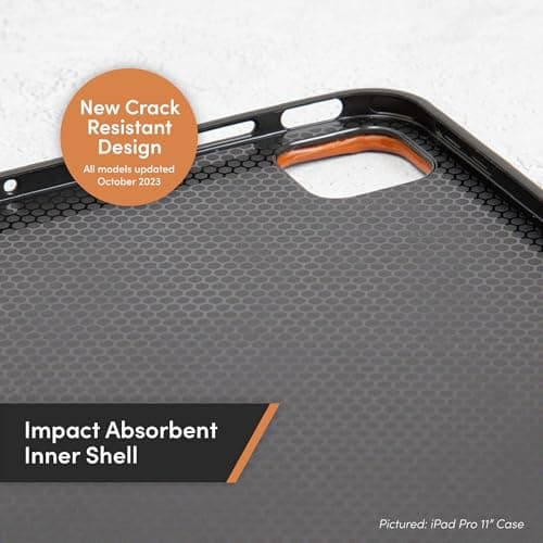 Casemade Real Leather Case Compatible with iPad Pro 13” M5 (2025)/M4 (2024) - Full-Grain Leather Cover, Auto Sleep/Wake, Dual Stand Position (Tan)