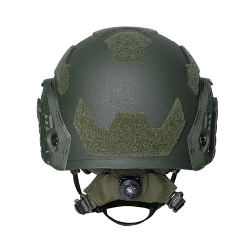 OD Level IIIA Super High Cut OPS Fast SF Tactical Helmet with Accessory Mounts