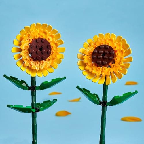 LEGO Sunflowers Building Toy for Kids, Girls and Boys Ages 8+ - Artificial Sunflowers for Home Decor and Display - Birthday Gift Idea for Lovers of Plants & Flowers - 40524