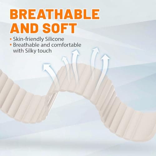 Magnetic Sport Bands for Apple Watch Band 40mm 38mm 41mm 42mm 44mm 45mm 46mm iWatch bands for Women Men,Silicone Loop Strap Wristband for Apple Watch Series 11 10 9 8 7 6 5 4 3 SE 3/2nd Ultra/3/2 49mm