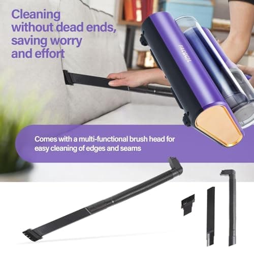 Mattress Vacuum Cleaner uv sanitizing, 16kpa Mattress Vacuum Cleaner Powerful Suction, Handheld Couch Cleaner Machine Deep Cleaner for Bed Cleaning, Sheet, Fabric Sofa Vacuuming