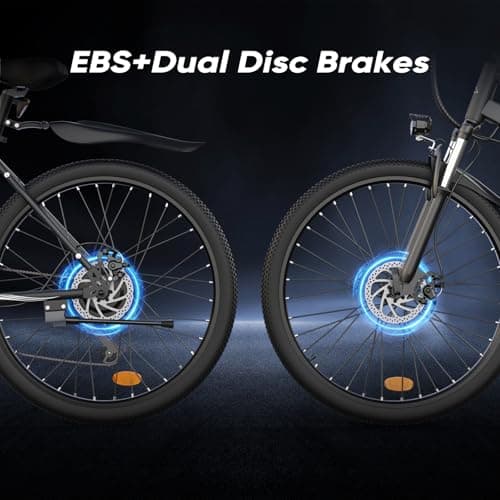 Electric Bike - Electric Bike for Adults 500W, Up to 55 Miles, 20MPH Electric Mountain Bike, 26'' Tires Lightweight E-Bike for Commuting Mountain Road Sand