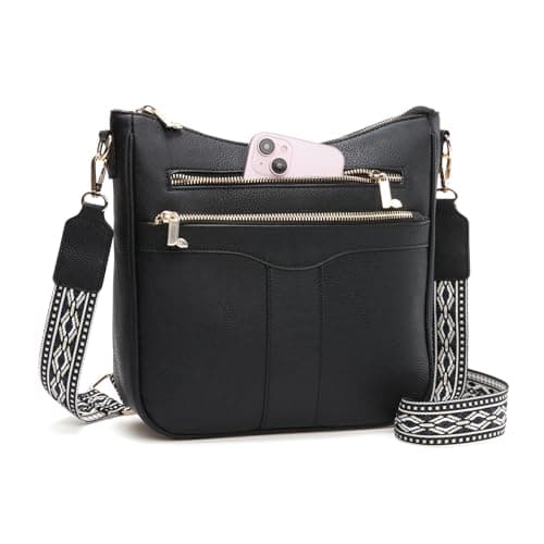 Valleycomfy Crossbody Bags for Women, Lightweight Crossbody Purses Soft Leather Shoulder Handbags