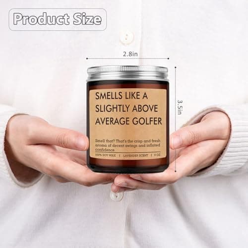 Cool Golf Themed Stuff, Golfing, Christmas, Birthday Presents for an Above Average Golfer, Dad, Boyfriend, Husband, Friend Fairy's Gift Candle, Golf Gifts for Men Him, Funny Gifts for Golfers Women B0FH6SJK5K