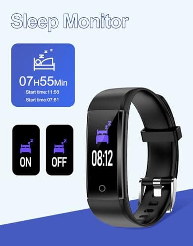 GRV Fitness Tracker Non Bluetooth Fitness Watch No App No Phone Required Waterproof Pedometer Watch with Steps Calories Counter Sleep Tracker for Men Women Parents
