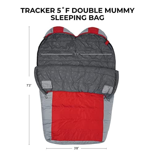 Teton 20F and 5F Degree Sleeping Bag; Lightweight, Warm Weather Mummy Sleeping Bags for Adults and Kids, Camping, Backpacking, Hiking