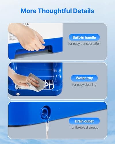 VEVOR Commercial Ice Shaver Crusher,286lbs Per Hour Electric Snow Cone Maker with 2L Ice Cube Box, 250W 1500RPM Tabletop Shaved Ice Machine for Parties Events Snack Bar, Home and Commercial Use (Blue)