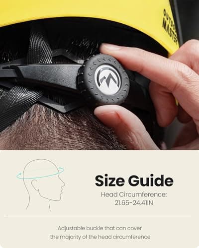 OutdoorMaster Climbing Helmet Rock Rescue Helmet Adjustable Lightweight Mountaineering Hiking Caving Helmet Adults Work Safety Helmet