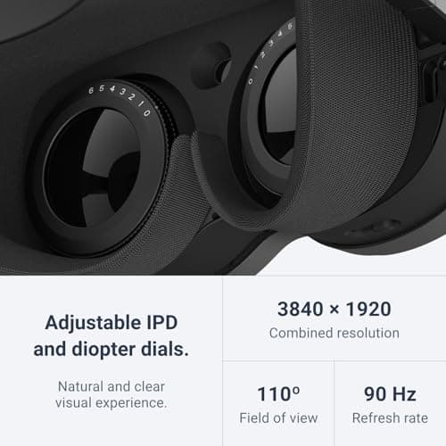 HTC Vive XR Elite with Deluxe Pack — Mixed Reality and PC VR Headset + Controllers