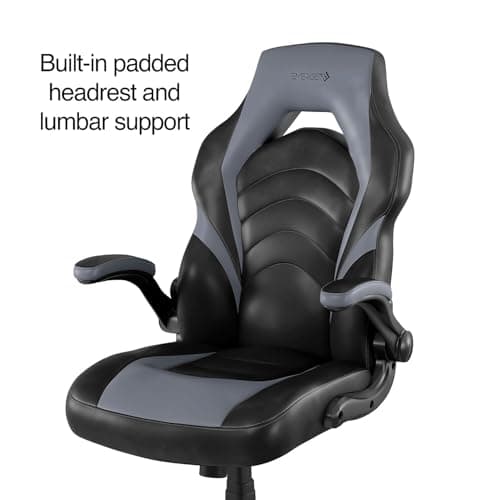 STAPLES Emerge Vortex Gaming Chair, Ergonomic, Adjustable Height, Swivel, Black