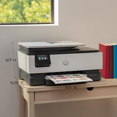 HP OfficeJet Pro 8125e Wireless All-in-One Color Inkjet Printer, Print, scan, Copy, ADF, Duplex Printing Best-for-Home Office, 3 Month Instant Ink Trial Included, AI-Enabled (405T6A)
