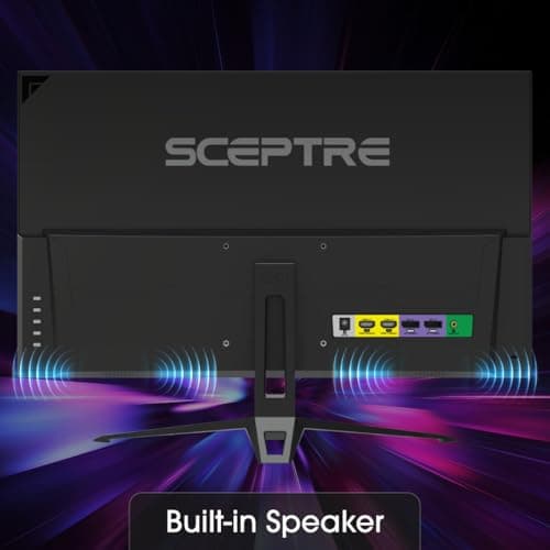 Sceptre New IPS 24-inch Gaming Monitor 180+Hz DP x2 HDMI x2 1ms 100% sRGB Build-in Speakers Machine Black 2026 (E248B-FPT168 Series)