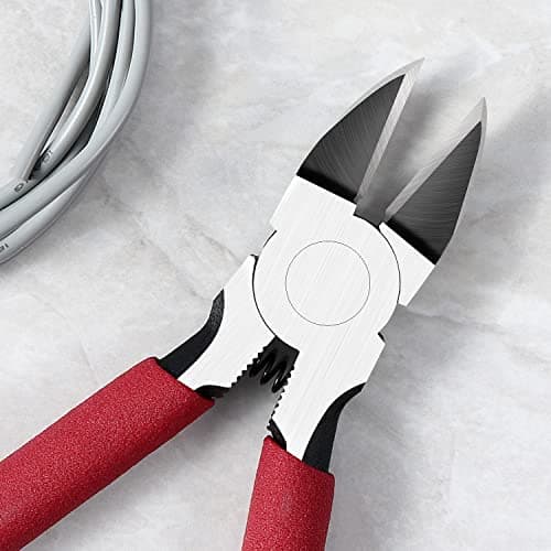 IGAN-P6 6-inch Ultra Sharp & Powerful Side Cutter Clippers with Longer Flush Cutting Edge, Ideal Wire Snips for Crafting, Floral, Electrical & Any Clean Cut Needs B087P191LP