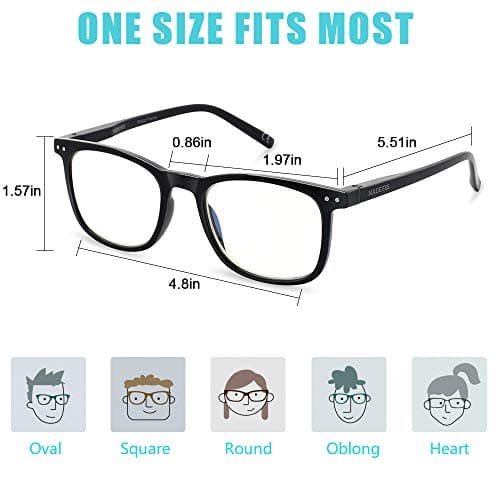 AOSM Blue Light Glasses for Men & Women,Gaming glasses Anti-Glare UV400 Protection,Blue Light Blocking to Relieve Eye Strain