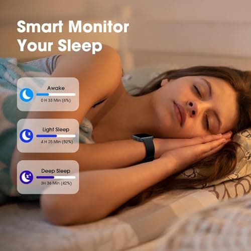 EURANS Smart Watch 45mm, AMOLED Fitness Watch with Heart Rate/Sleep Monitor Steps Calories Counter, IP68 Waterproof Activity Tracker Compatible with Android iOS