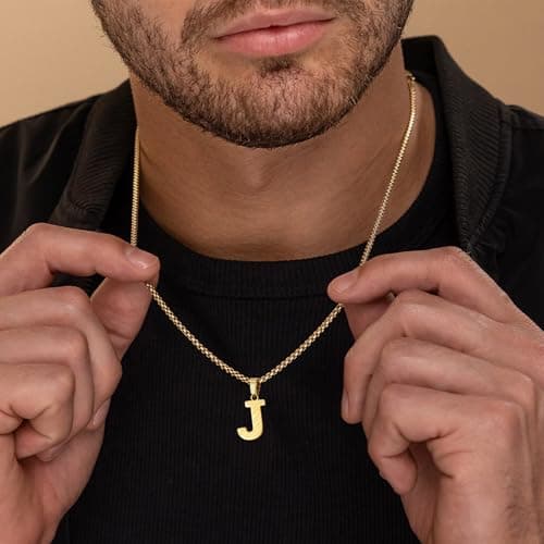 Stainless Steel Army Pendant Jewelry for Kids Teen Boy Zocomi American Flag Initial Necklace Gifts for Boys & Men B0FS78XFTM