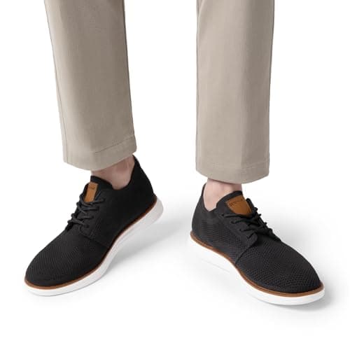 Bruno Marc Men's KnitFlex Breeze Mesh Sneakers Oxford Lace-up Lightweight Casual Walking Shoes