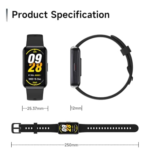 USMECBL Fitness Trackers,Blood Oxygen Heart Rate Sleep Monitor,Smart Band 24/7 Health Monitoring,Calorie Pedometer Steps Counter Activity watchs/Notifications for iOS/Android